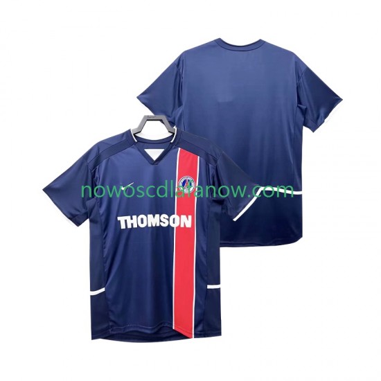 Koszulka Paris Saint-Germain 2003 Retro Męska Domowy Komplet 2002 Krótkie Rękawy