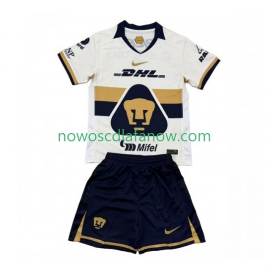Koszulka Pumas UNAM Dziecięca Domowy Komplet 2025-2026 Krótkie Rękawy