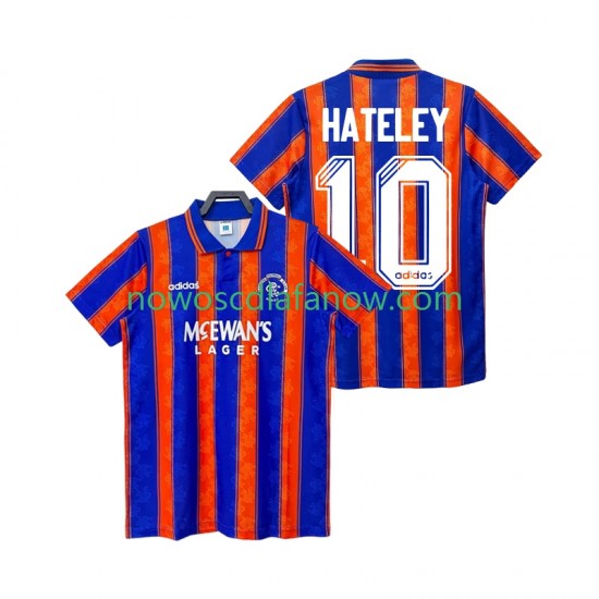Koszulka Rangers HATELEY 10 1993 Retro Męska Wyjazdowy Komplet 1994 Krótkie Rękawy