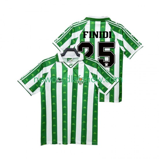 Koszulka Real Betis FINIDI 25 1996 1997 Retro Męska Domowy Komplet Krótkie Rękawy