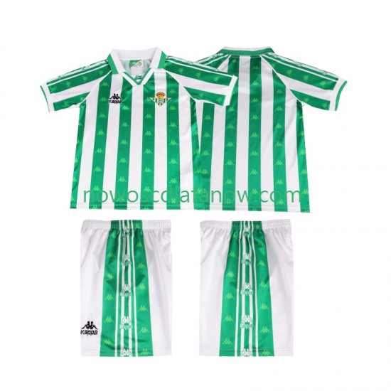 Koszulka Real Betis 1996 1997 Retro Dziecięca Domowy Komplet Krótkie Rękawy