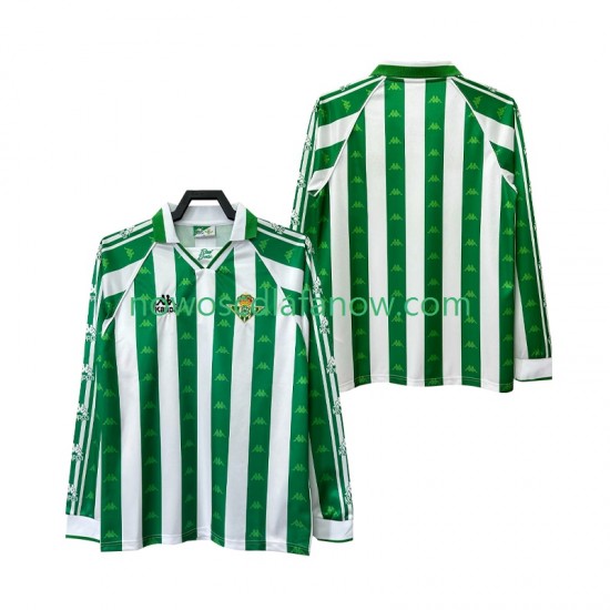 Koszulka Real Betis 1996 1997 Retro Męska Domowy Komplet Długie Rękawy