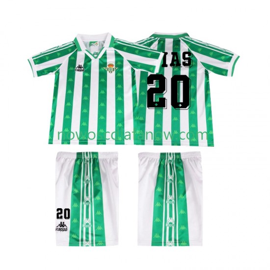 Koszulka Real Betis Tomas Olias 20 1996 1997 Retro Dziecięca Domowy Komplet Krótkie Rękawy