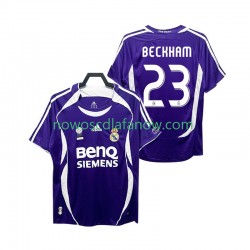 Koszulka Real Madryt Beckham 23 2007 Retro Męska Wyjazdowy Komplet 2006 Krótkie Rękawy