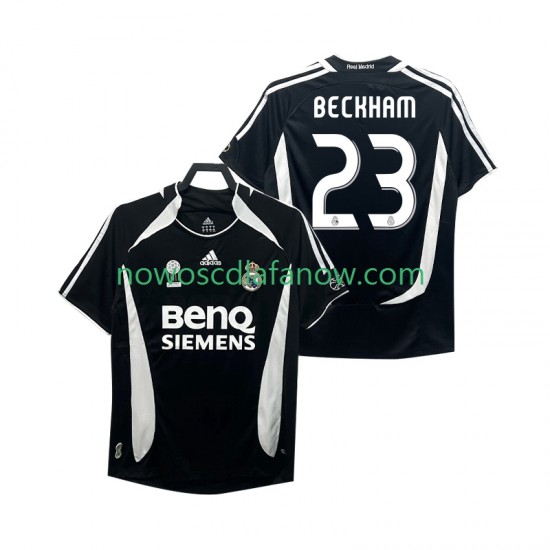 Koszulka Real Madryt Beckham 23 2007 Retro Męska Trzeci Komplet 2006 Krótkie Rękawy
