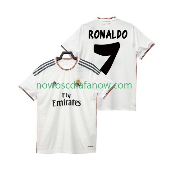 Koszulka Real Madryt Cristiano Ronaldo 7 2013 2014 Retro Męska Domowy Komplet Krótkie Rękawy