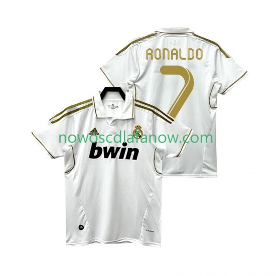 Koszulka Real Madryt Cristiano Ronaldo 7 2012 Retro Męska Domowy Komplet 2011 Krótkie Rękawy