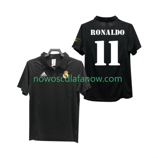 Koszulka Real Madryt RONALDO 11 2003 Retro Męska Wyjazdowy Komplet 2002 Krótkie Rękawy