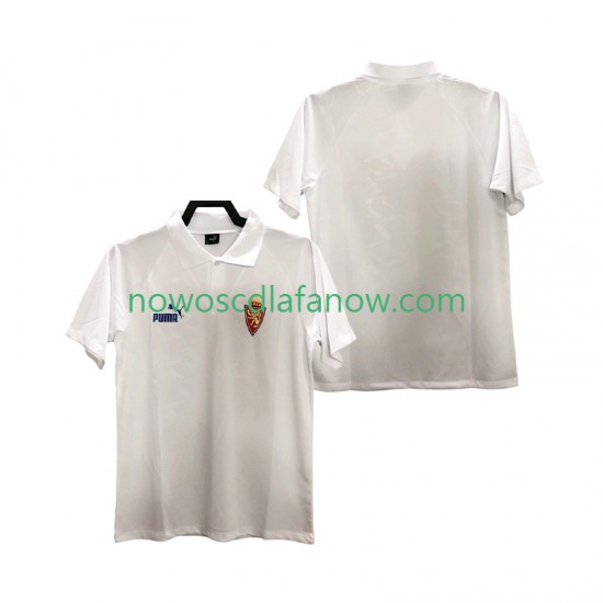 Koszulka Real Zaragoza 1995 Retro Męska Domowy Komplet Krótkie Rękawy