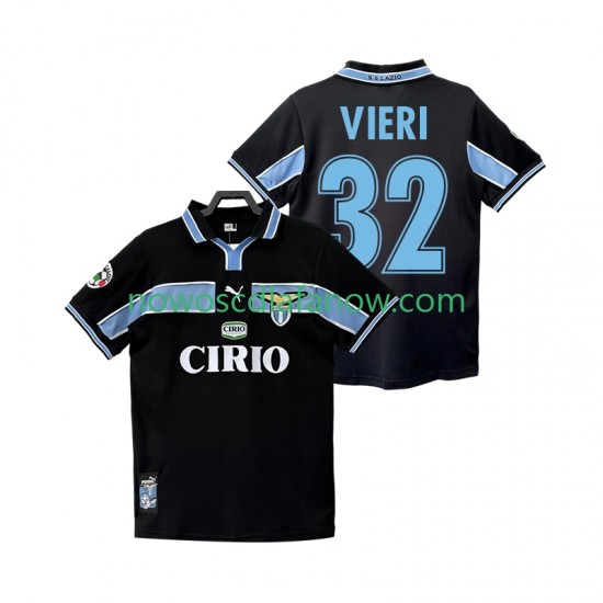 Koszulka SS Lazio VIERI 32 Retro Męska Wyjazdowy Komplet 1998 1999 Krótkie Rękawy