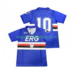 Koszulka Sampdoria 10 1990 1991 Retro Męska Domowy Komplet Krótkie Rękawy