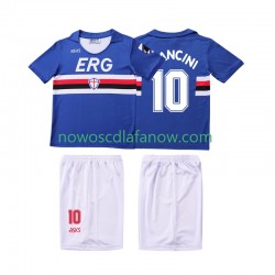 Koszulka Sampdoria MANCINI 10 1990 1991 Retro Dziecięca Domowy Komplet Krótkie Rękawy