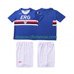 Koszulka Sampdoria 1990 1991 Retro Dziecięca Domowy Komplet Krótkie Rękawy