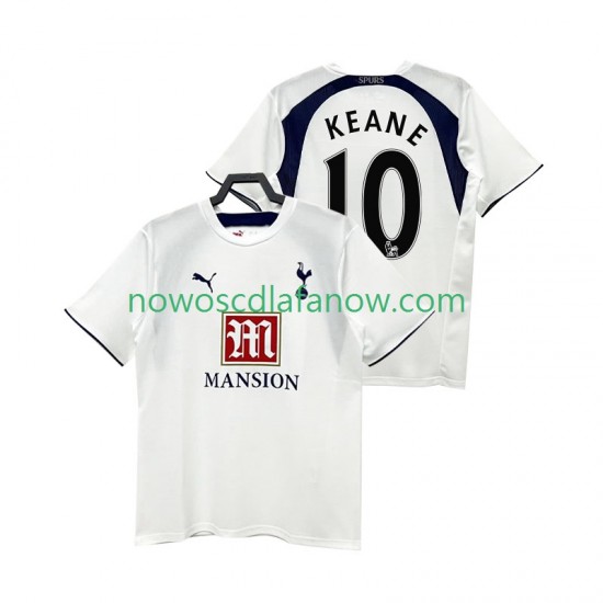Koszulka Tottenham Hotspur Keane 10 2007 Retro Męska Domowy Komplet 2006 Krótkie Rękawy