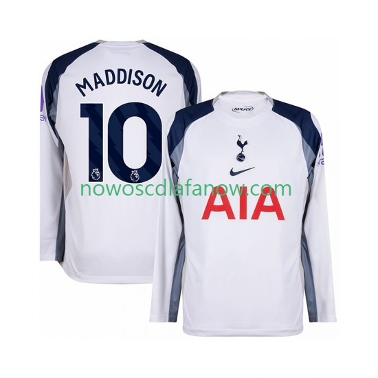 Koszulka Tottenham Hotspur Maddison 10 Męska Domowy Komplet 2025-2026 Długie Rękawy