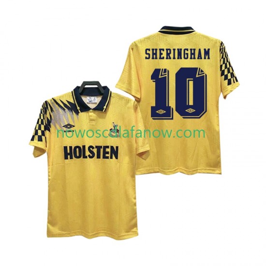 Koszulka Tottenham Hotspur SHERINGHAM 10 1992 Retro Męska Wyjazdowy Komplet 1994 Krótkie Rękawy