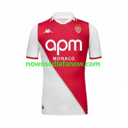 Koszulka AS Monaco Męska Domowy Komplet 2024-2025 Krótkie Rękawy