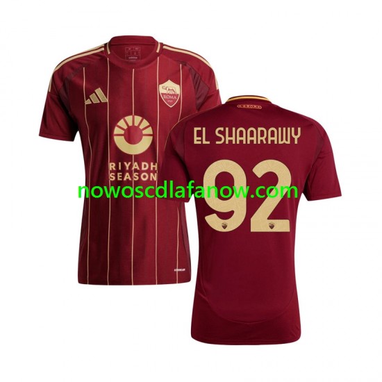 Koszulka AS Roma Stephan El Shaarawy 92 Męska Domowy Komplet 2024-2025 Krótkie Rękawy