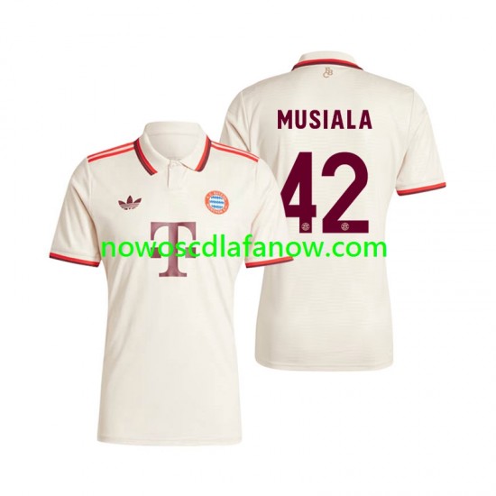 Koszulka Bayern Monachium Musiala 42 Męska Trzeci Komplet 2024-2025 Krótkie Rękawy