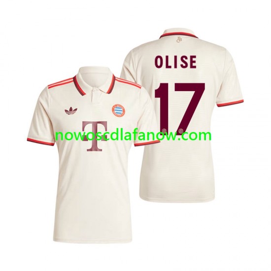 Koszulka Bayern Monachium Olise 17 Męska Trzeci Komplet 2024-2025 Krótkie Rękawy