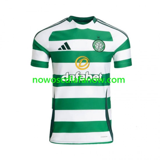 Koszulka Celtic Męska Domowy Komplet 2024-2025 Krótkie Rękawy