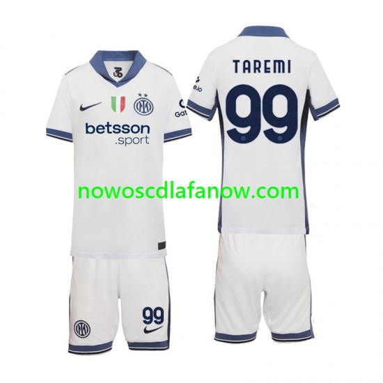 Koszulka Inter Mediolan Mehdi Taremi 99 Dziecięca Wyjazdowy Komplet 2024-2025 Krótkie Rękawy