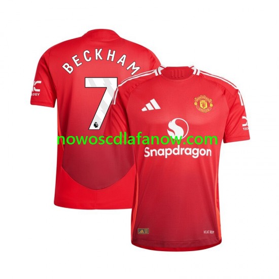 Koszulka Manchester United Beckham 7 Męska Domowy Komplet 2024-2025 Krótkie Rękawy