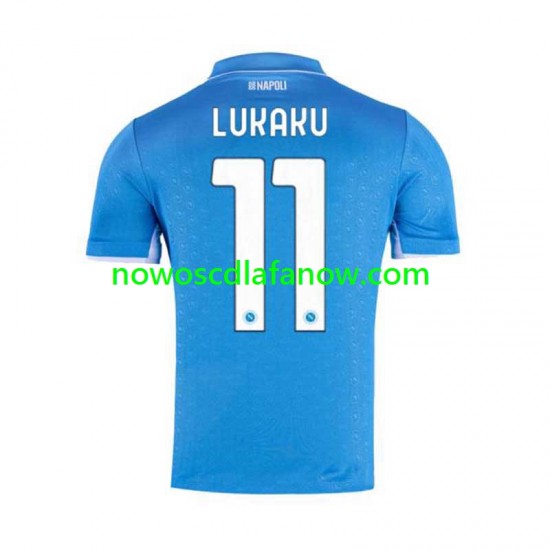 Koszulka Napoli Lukaku 11 Męska Domowy Komplet 2024-2025 Krótkie Rękawy