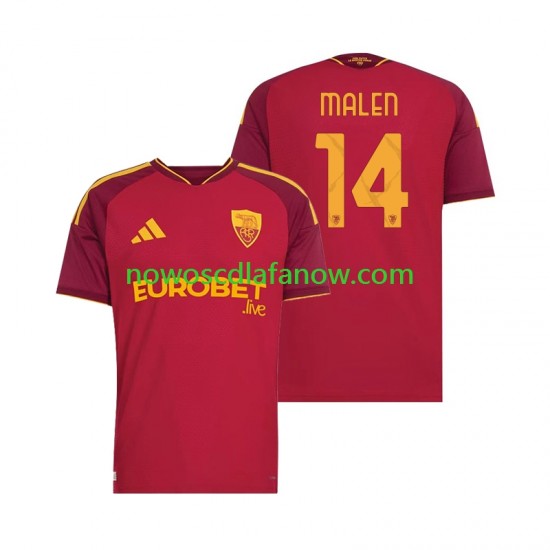 Koszulka AS Roma Donyell Malen 14 Męska Domowy Komplet 2026-2027 Krótkie Rękawy