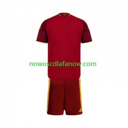 Koszulka AS Roma Dziecięca Domowy Komplet 2026-2027 Krótkie Rękawy