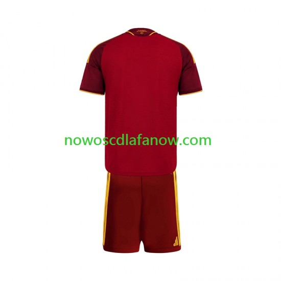 Koszulka AS Roma Dziecięca Domowy Komplet 2026-2027 Krótkie Rękawy