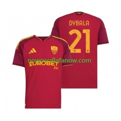 Koszulka AS Roma Paulo Dybala 21 Męska Domowy Komplet 2026-2027 Krótkie Rękawy