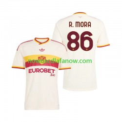 Koszulka AS Roma Rodrigo Mora 86 Męska Wyjazdowy Komplet 2026-2027 Krótkie Rękawy