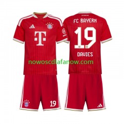 Koszulka Bayern Monachium Alphonso Davies 19 Dziecięca Domowy Komplet 2026-2027 Krótkie Rękawy