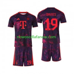 Koszulka Bayern Monachium Alphonso Davies 19 Dziecięca Trzeci Komplet 2026-2027 Krótkie Rękawy