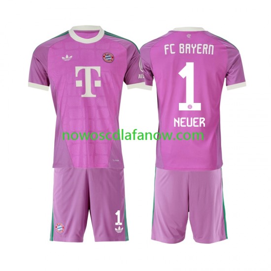 Koszulka Bayern Monachium Manuel Neuer 1 Bramkarskie Dziecięca Trzeci Komplet 2026-2027 Krótkie Rękawy