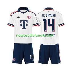 Koszulka Bayern Monachium Luis Diaz 14 Dziecięca Wyjazdowy Komplet 2026-2027 Krótkie Rękawy