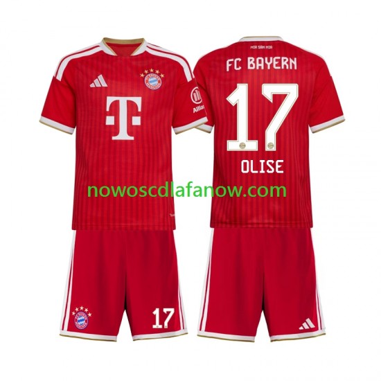 Koszulka Bayern Monachium Michael Olise 17 Dziecięca Domowy Komplet 2026-2027 Krótkie Rękawy