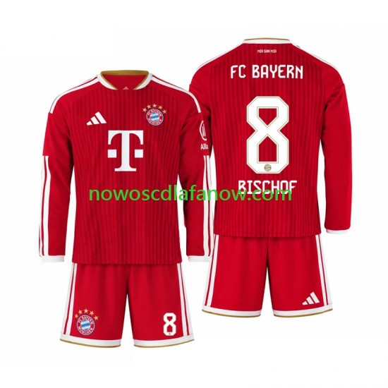 Koszulka Bayern Monachium Tom Bischof 8 Dziecięca Domowy Komplet 2026-2027 Długie Rękawy