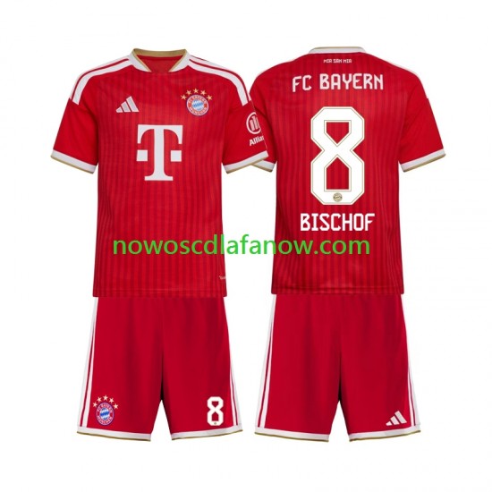 Koszulka Bayern Monachium Tom Bischof 8 Dziecięca Domowy Komplet 2026-2027 Krótkie Rękawy