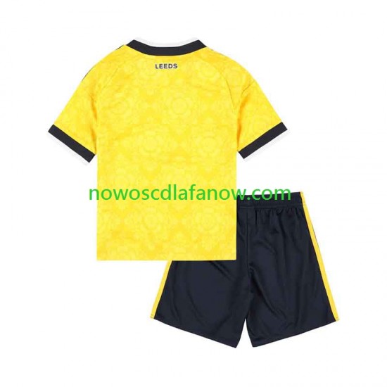 Koszulka Leeds United Dziecięca Wyjazdowy Komplet 2026-2027 Krótkie Rękawy