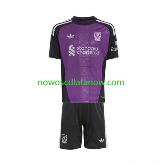 Koszulka Liverpool Bramkarskie Dziecięca Wyjazdowy Komplet 2026-2027 Krótkie Rękawy