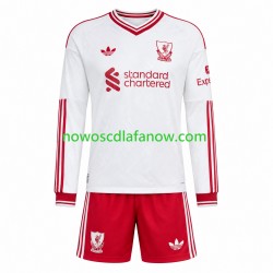 Koszulka Liverpool Dziecięca Wyjazdowy Komplet 2026-2027 Długie Rękawy