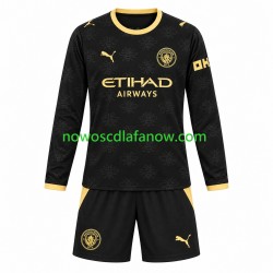 Koszulka Manchester City Dziecięca Wyjazdowy Komplet 2026-2027 Długie Rękawy