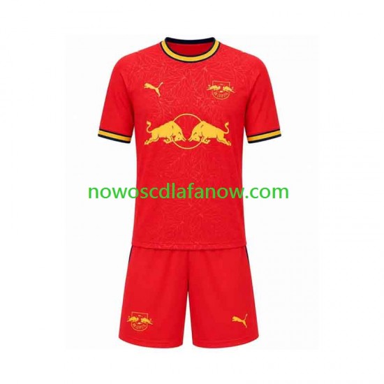 Koszulka RB Leipzig Dziecięca Wyjazdowy Komplet 2026-2027 Krótkie Rękawy