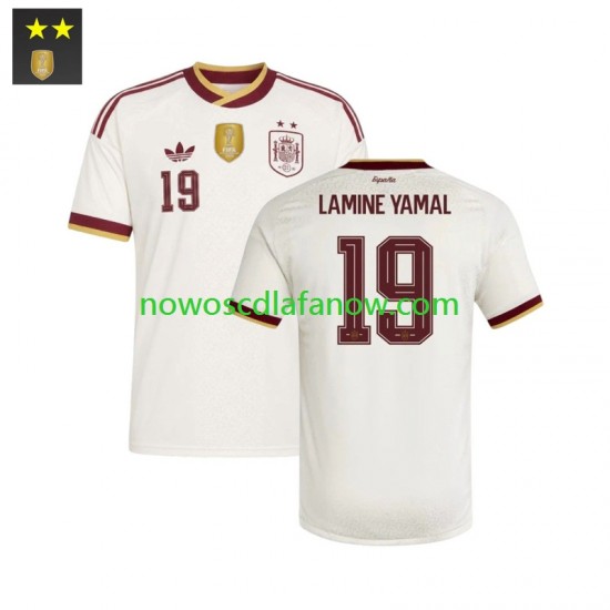 Koszulka Reprezentacja Hiszpanii Lamine Yamal 19 Męska Wyjazdowy Komplet 2026-2027 Krótkie Rękawy