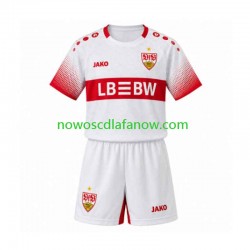 Koszulka VfB Stuttgart Dziecięca Wyjazdowy Komplet 2026-2027 Krótkie Rękawy