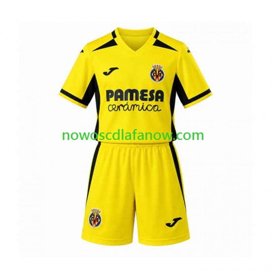 Koszulka Villarreal CF Dziecięca Domowy Komplet 2026-2027 Krótkie Rękawy