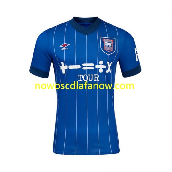 Koszulka Ipswich Town Męska Domowy Komplet 2024-2025 Krótkie Rękawy