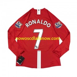 Koszulka Manchester United Cristiano Ronaldo 7 2007 Retro Męska Domowy Komplet Długie Rękawy